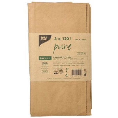 Papiermüllsäcke, 120 l, 95 x 70 x 25 cm