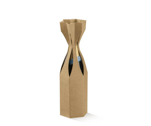 Weintasche aus Pappe