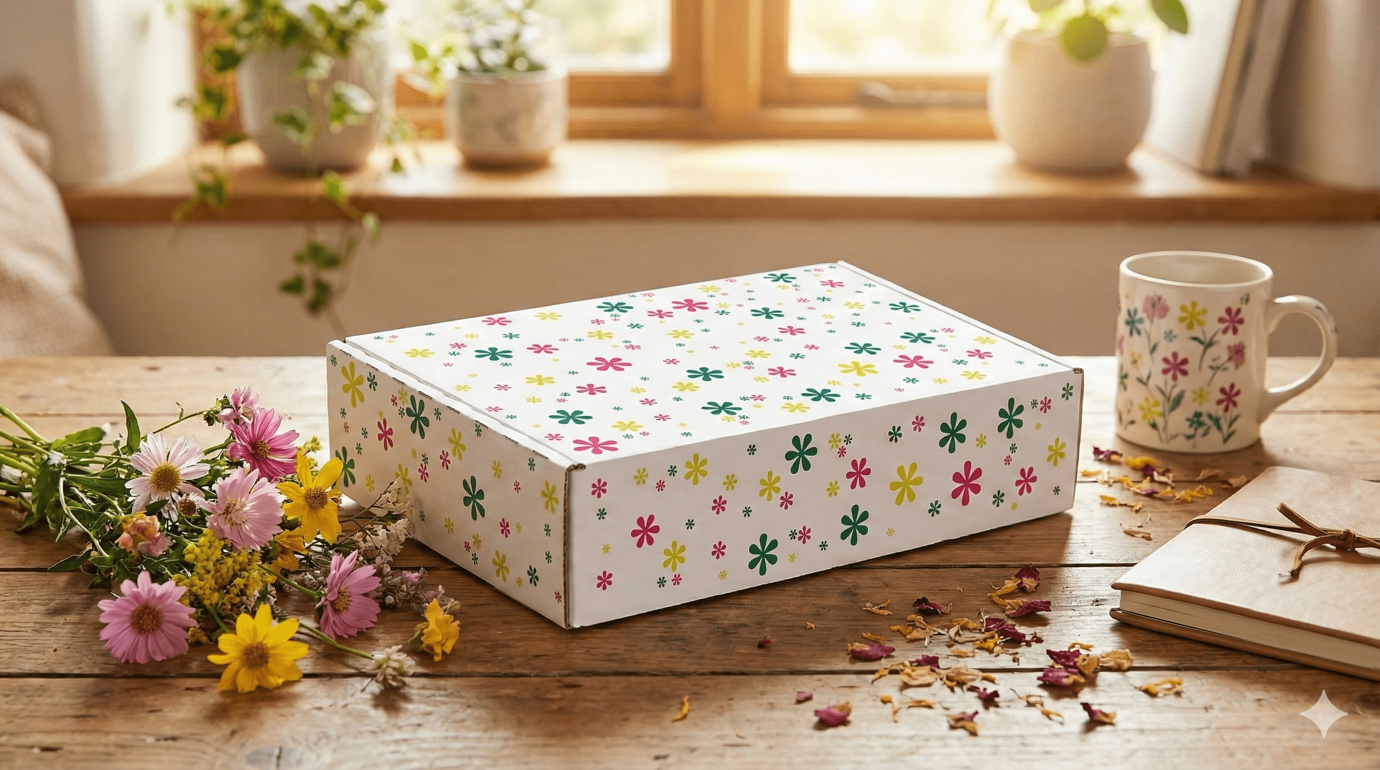 Ein Geschenk in Geschenkpapier einpacken