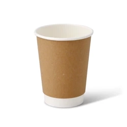 Doppelwandiger Kraftpapierbecher, 350 ml, Durchmesser 90 mm, 25 Stück