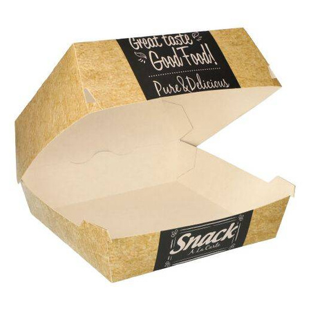 Good Food Burger-Box 15,5 x 15,5 x 9 cm, 50 Stück