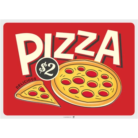 Papiertischsets „Vintage Pizza“, 31 x 43 cm, 4 x 500 Stück