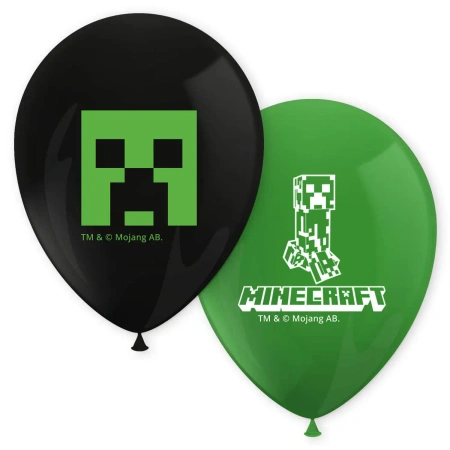 „Minecraft“-Latexballons, 28 cm, 8 Stück