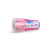 Papierbecher, fuchsia / rosa, Ø 74 mm, 240 ml, 10 Stk.
