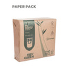 Zweilagige Servietten „Recycled“, Papierverpackung, 33 x 33 cm, 100 Stück