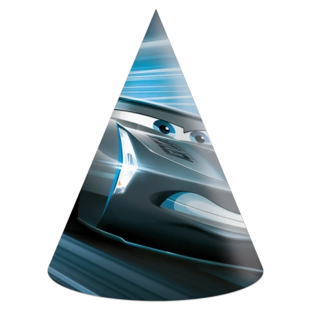 Papierhütchen „Autos / Cars“, 6 Stück