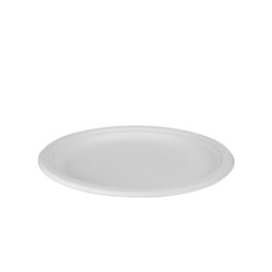 Runde Teller aus Zuckerrohr, 17 cm, 50 Stück