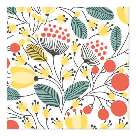 3-lagige Servietten „Vegetal 1/4“, 33 x 33 cm, 20 Stück