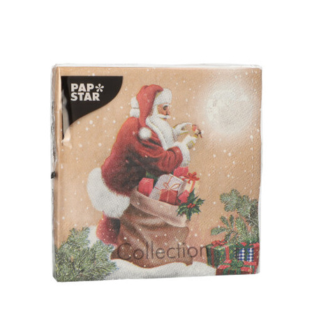3-lagige Servietten „Dear Santa“ 1/4, 25 x 25 cm, 20 Stück