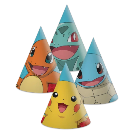 Papierhütchen „Pokémon“, 6 Stück