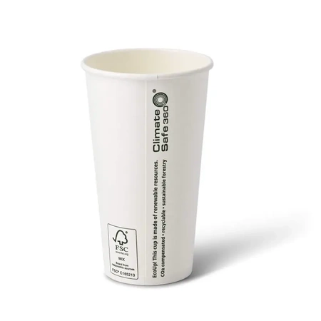 Weißer Papierbecher, Dispersion, 550 ml, Durchmesser 90 mm, 50 Stück