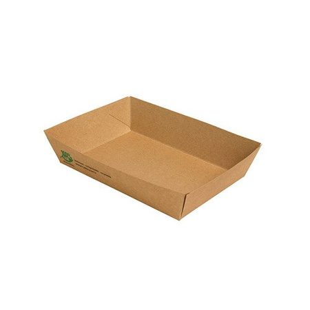 Tiefe Papierschale PURE 16 x 11 x 4 cm, 80 Stück