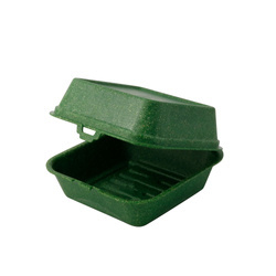 Wiederverwendbare grüne Burgerboxen, 16 x 15 x 8,5 cm, 60 Stück