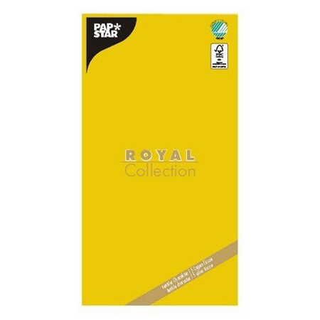 Tischdecke „Royal Collection“, gelb, gefaltet, 120 x 180 cm, 1 Stück