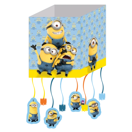 3D-Papier-Piñata „Minions“ 20 x 30 cm, 1 Stück