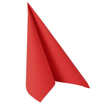 Servietten „Royal Collection“, rot, 1/4, 3-lagig, 40 x 40 cm, 50 Stück