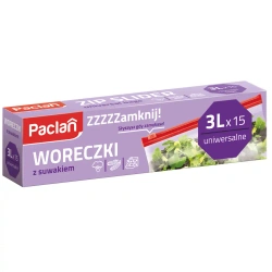 Paclan-Zip-Beutel, 3 l, 15 Stück