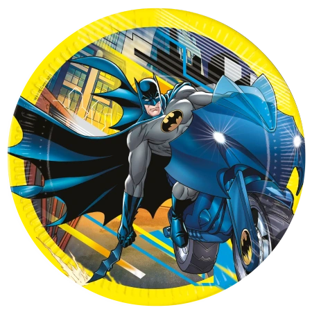 Pappteller „Batman“, 23 cm, 8 Stück