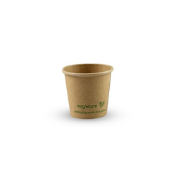 Kraftpapierbehälter für Soße, Dispersion, 30 ml, Durchmesser 44 mm, 50 Stück