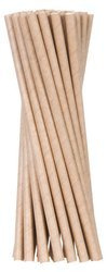 Papierstrohhalme, braun/Kraft, 6/205 mm, 500 Stück
