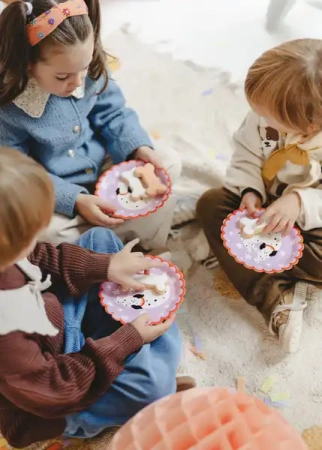 Runder Pappteller „Unicorn Party“, Durchmesser 18 cm, 8 Stück