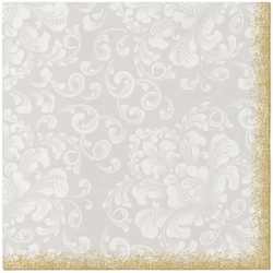 Premium-Airlaid-Servietten, „Rococo“, 1/4, 40 x 40 cm, 50 Stück