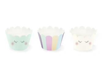 Bunte Muffinförmchen, Durchmesser 50 mm, Höhe 30 mm, 100 Stück
