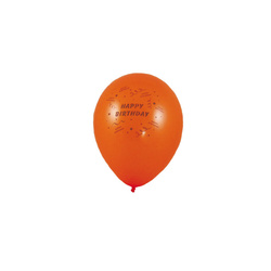 Luftballon „Happy Birthday“, verschiedene Farben, 25 cm, 10 Stück
