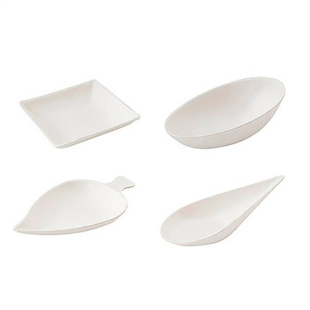 Fingerfood-Schälchen, 4 verschiedene Formen, weiß, 1000 Stück (4 x 250)