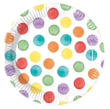 Pappteller „Die Schlümpfe“, 20 cm, 8 Stück