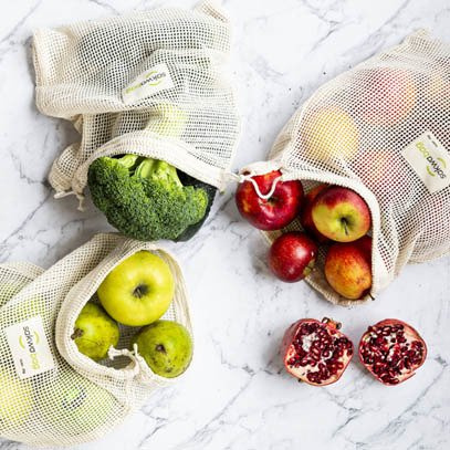 Frucht- und Gemüsesäckchen, großes Set (5 Stück)