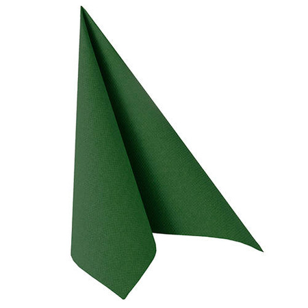 Servietten „Royal Collection“, grün, 1/4, 3-lagig, 40 x 40 cm, 50 Stück