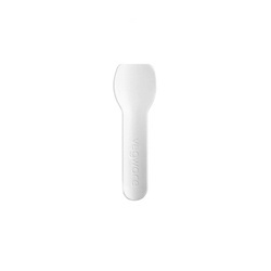 Weiße Papierservietten für Eiscreme, 9 cm, 50 Stück