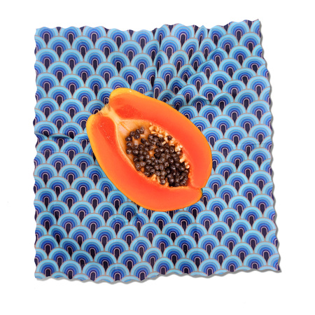 Wachstuch „Wellen“, Größe „M“, 25 x 25 cm, 1 Stück