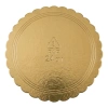 Tortenunterlage, dick, beidseitig gold‑schwarz, 24 cm, 1 Stück
