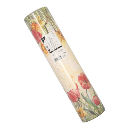 PREMIUM-Papiertischläufer auf Rolle, „Tulips“, 40 cm x 24 m, 1 Stück