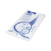 Transparente HDPE-Folienhandschuhe im Block, Größe „L“, 100 Stück