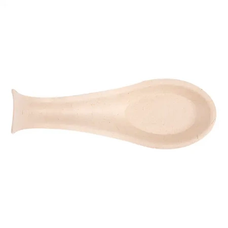 Fingerfood-Löffel aus Zuckerrohr, naturfarben, „Poseidon“, 10 cm, 50 Stück