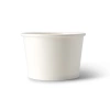 Weißer Papiereisbecher, 130 ml, Durchmesser 76 mm, 50 Stück