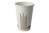 Weißer Papierbecher, Dispersionspapier, 200 ml, Durchmesser 70 mm, 50 Stück
