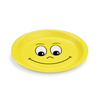 Runder Pappteller „Smile“, Durchmesser 23 cm, 10 Stück