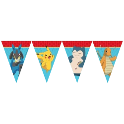 Papierflaggen-Girlande „Pokémon“, 2,3 m, 1 Stück