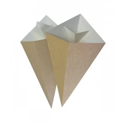Große Papier-Tüten in Kegelform mit Platz für DIP, 20 x 35 cm, 100 Stück