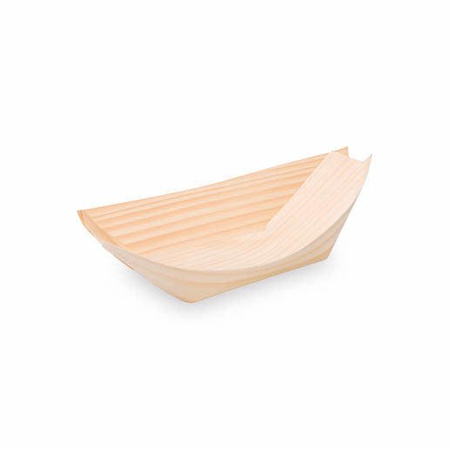 Holzschale „Boot“ 13 x 8 cm, 100 Stück