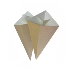 Mittlere Papier-Tüten im Kegelformat mit Platz für DIP, 17,5 x 30 cm, 100 Stück