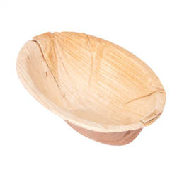 Schale aus Palmblättern 110 ml 12 x 8,6 x 5 cm 25 Stück
