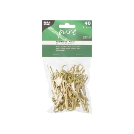 Snack-Stäbchen „Knot“, 6 cm, 40 Stück