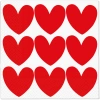 3-lagige Servietten „Red Hearts“, 1/4, 33 x 33 cm, 20 Stück
