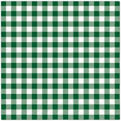 2-lagige Servietten „Gingham Dark“ / „Karomuster“ 25 x 25 cm, 100 Stück