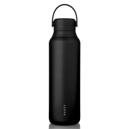 RAGS'y MOSHI Thermosflasche, schwarz, 600 ml, 1 Stück